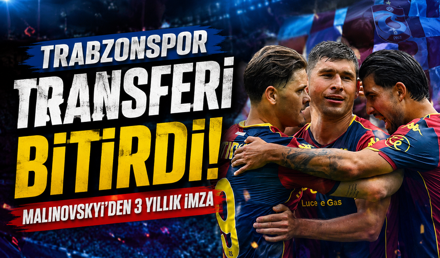 Trabzonspor transferi bitirdi! Malinovskyi'den 3 yıllık imza