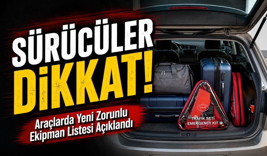 Sürücüler dikkat!; Araçlarda Yeni Zorunlu Ekipman Listesi Açıklandı