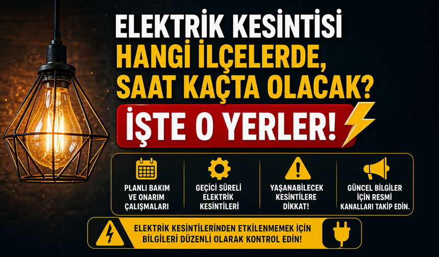 Trabzon Elektrik Kesintisi Hangi İlçelerde, Saat Kaçta Olacak? İşte Mahalle Mahalle Detaylar!