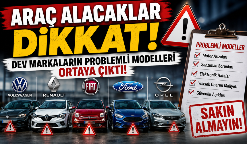 Ucuz Ama Riskli: En Kronik Arızalı Otomobiller Açıklandı
