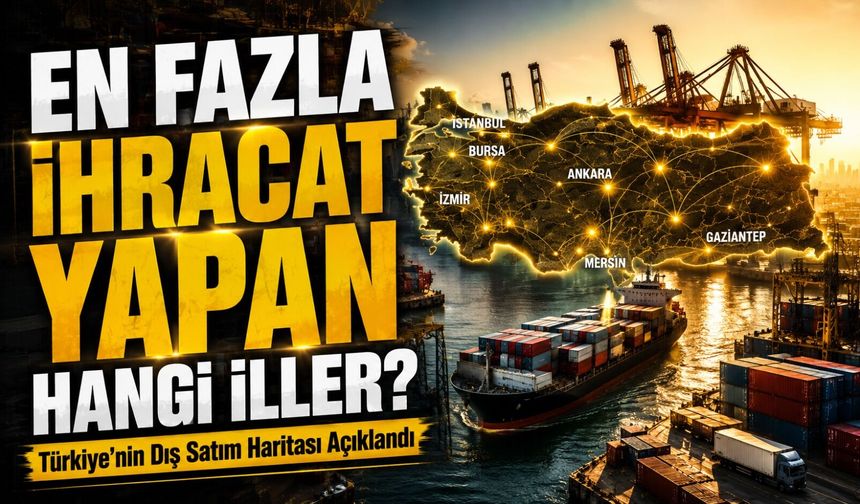 Türkiye’nin Dış Satım Haritası Açıklandı: En Fazla İhracat Yapan İller Belli Oldu