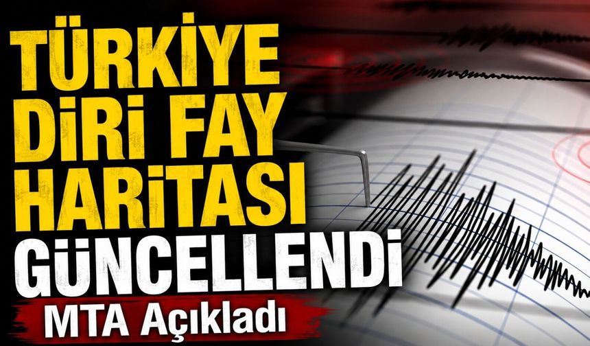 MTA Açıkladı: Türkiye Diri Fay Haritası 13 Yıl Sonra Güncellendi