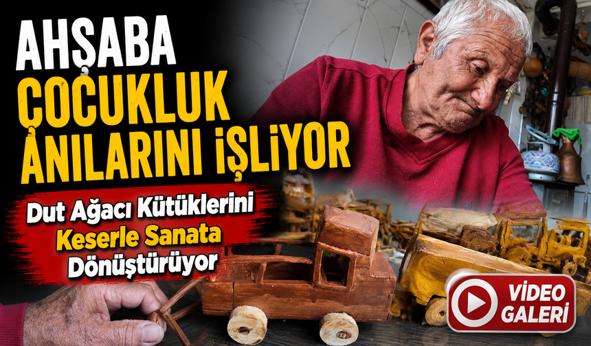 Rize’de Kütükten Oyuncağa Uzanan Hobi: Şaban Akçay Ahşaba Çocukluk Anılarını İşliyor