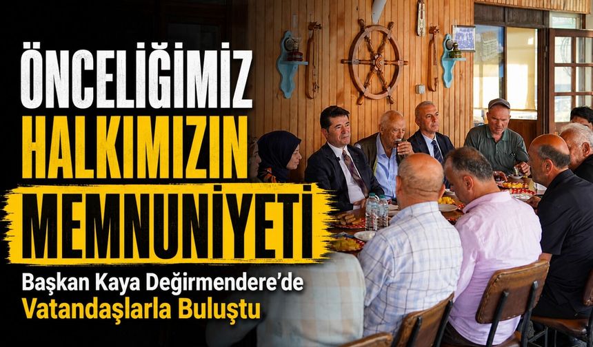 Başkan Ahmet Kaya Değirmendere’ye İndi: Vatandaşların Taleplerini Tek Tek Dinledi