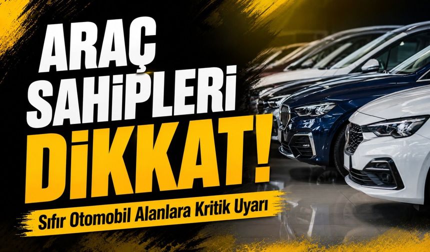 Araç Sahipleri Dikkat!; 2021-2024 Arası Sıfır Otomobil Alanlara Kritik Uyarı