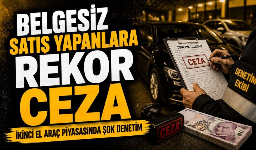 İkinci El Araç Piyasasında Şok Denetim: Belgesiz Satış Yapanlara Rekor Ceza