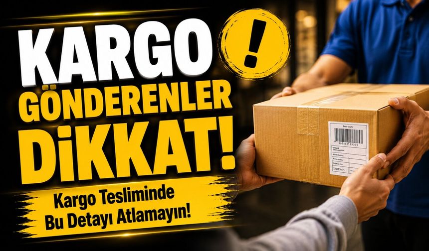 Kargo Gönderenler Dikkat! Kargo Tesliminde Bu Detayı Atlamayın!
