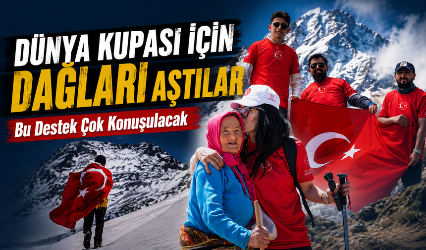 Milli Takım Coşkusu 2 Bin 730 Rakımda Yaşandı: Doğaseverlerden Dikkat Çeken Etkinlik