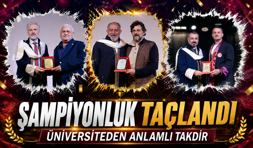 Trabzon Üniversitesi’nden Sebatspor Başkanı Atalay Armutcu Ve Turgay Karslı’ya Onur Plaketi