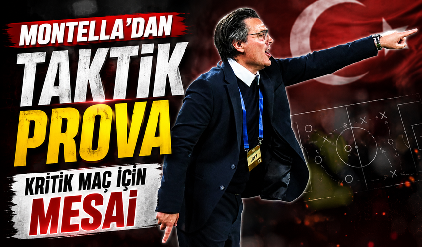 Milli Takım’da Paraguay Mesaisi Sürüyor! Montella Taktik Prova Yaptırdı