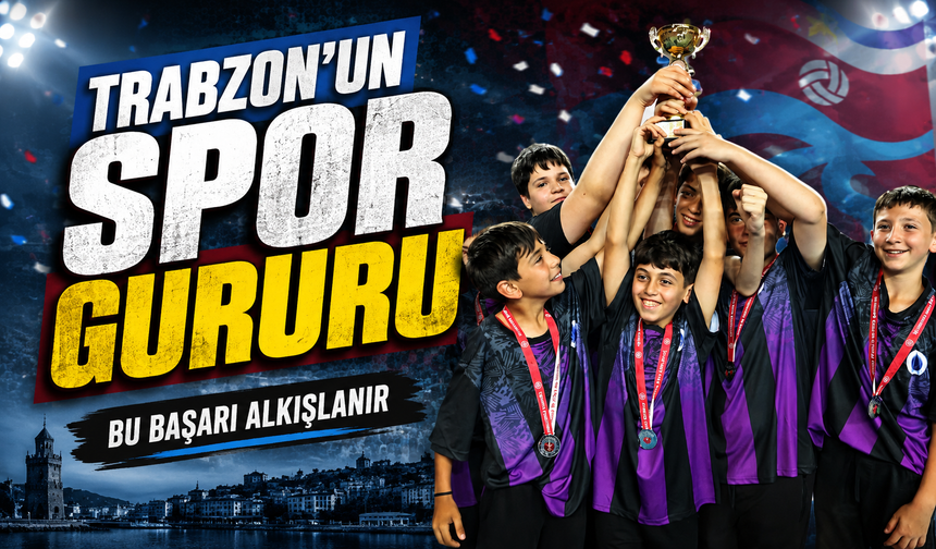Trabzon Okul Sporları Ödül Töreninde Genç Sporcular Sahneye Çıktı