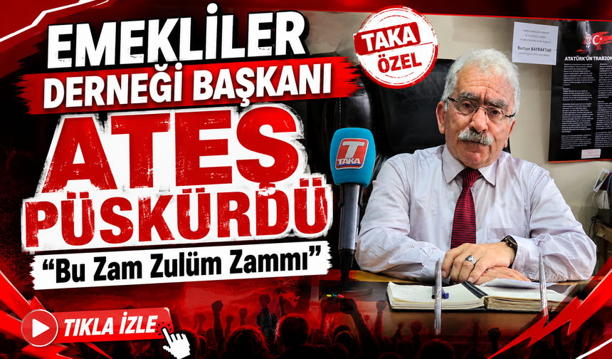 Emekliler Derneği Başkanı Ateş Püskürdü  “Bu Zam Zulüm Zammı”