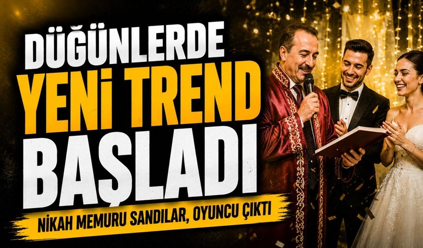 Nikah Memuru Sandılar, Oyuncu Çıktı: Düğünlerde Yeni Trend Başladı