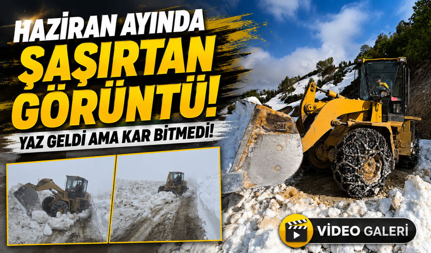 Rize’de Yayla Sezonu Karla Açıldı! 2400 Rakımlı Yol Ulaşıma Açıldı