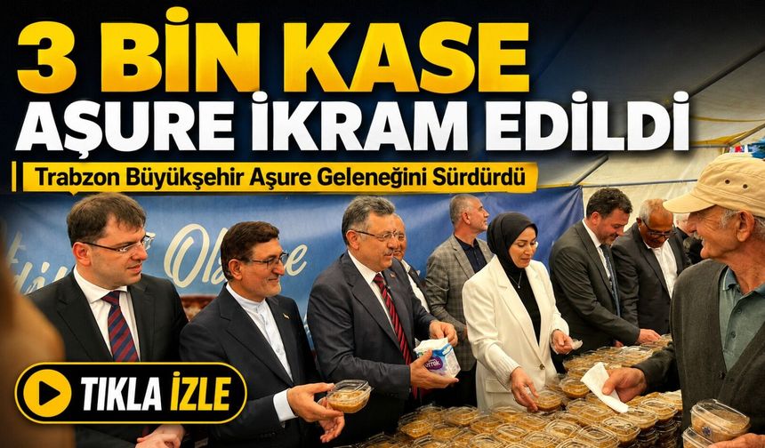 Trabzon Büyükşehir Belediyesi’nden 3 Bin Kişiye Aşure İkramı; Anneler ve Özel Bireyler İçin Yeni Hizmette Tanıtıldı