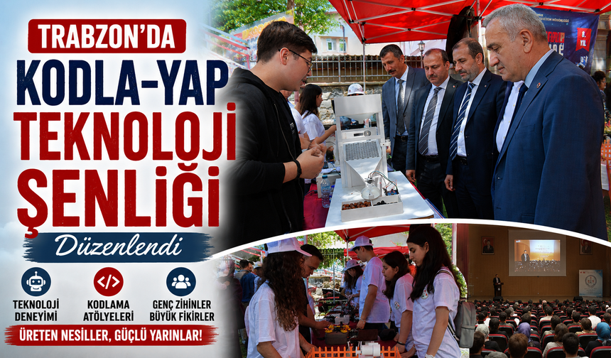 Trabzon’da Kodla-Yap Teknoloji Şenliği Düzenlendi