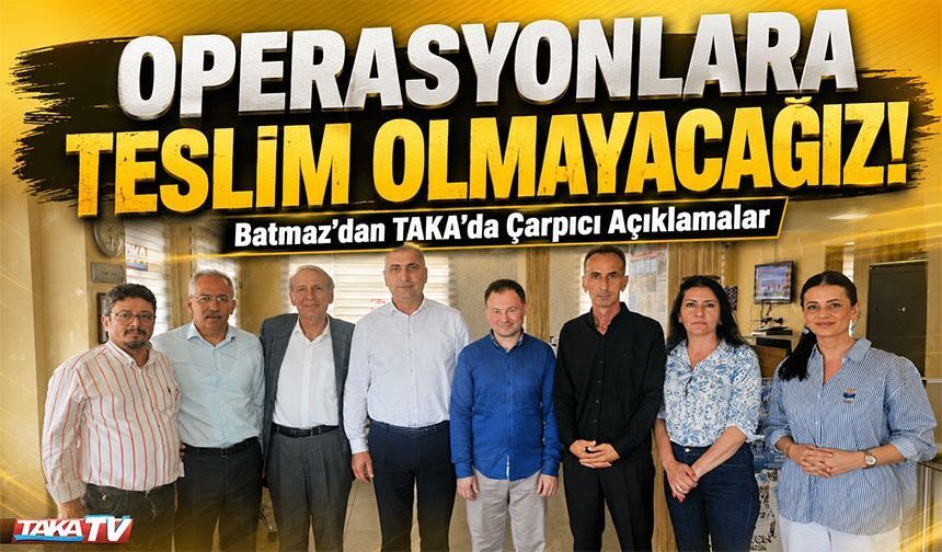 Chp Ortahisar İlçe Başkanı Haluk Batmaz Taka Gazetesi’nde Gündemi Sarsacak Açıklamalar Yaptı!