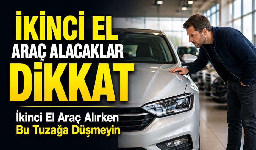 İkinci El Araç Alacaklar Dikkat: İkinci El Araç Alırken Bu Tuzağa Düşmeyin