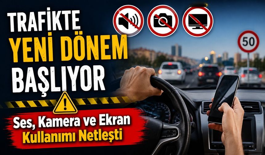Trafikte Yeni Dönem Başlıyor: Ses, Kamera Ve Ekran Kullanımı Netleşti
