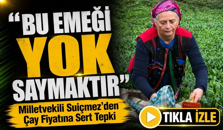 Milletvekili Suiçmez’den Çay Fiyatına Sert Tepki: “ Bu, Emeği Yok Saymaktır”