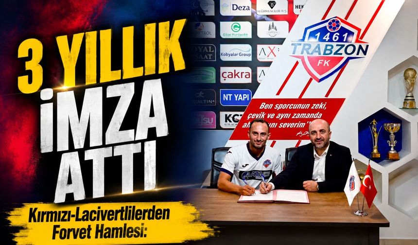 KCT 1461 Trabzon İlk Transferini Yaptı: Gurbetçi Forvet 3 Yıllık İmza Attı