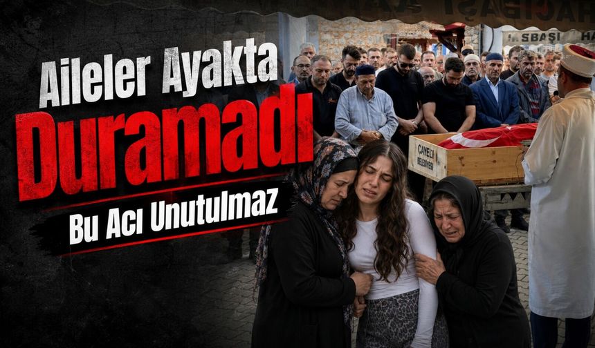 Rize’deki Feci Trafik Kazasında Yürek Burkan Cenaze Töreni
