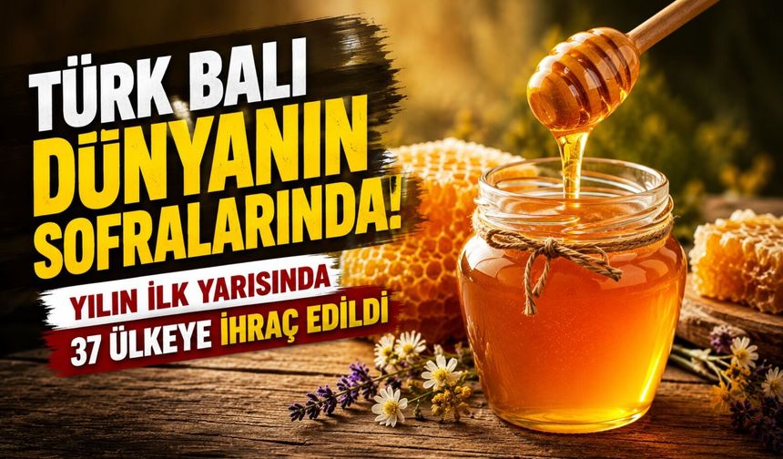 Türk Balı Dünyanın Sofralarında: Yılın İlk Yarısında 37 Ülkeye İhraç Edildi
