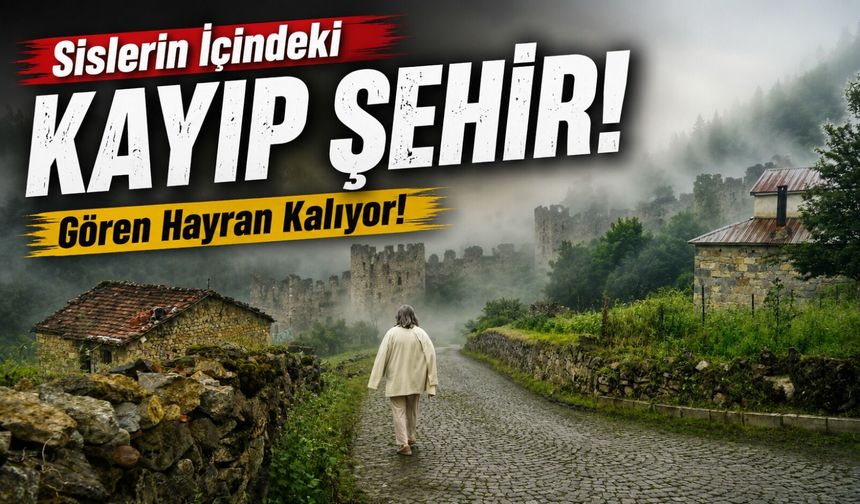 Gümüşhane'nin Gizli Cenneti Santa Harabeleri Sisler Arasında Büyülüyor