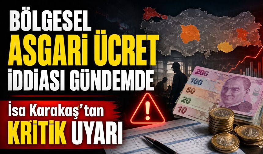 Bölgesel Asgari Ücret İddiası Gündemde: İsa Karakaş’tan Kritik Uyarı