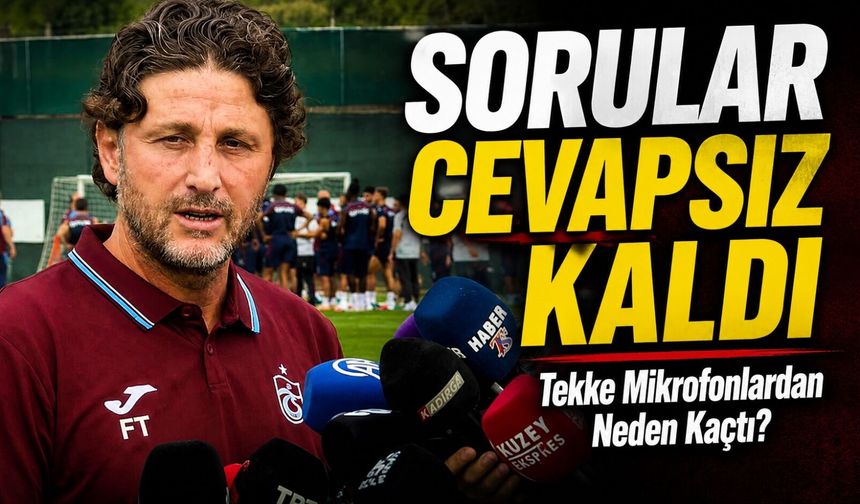 Trabzonspor Teknik Adamı Fatih Tekke Mikrofonlardan Neden Kaçtı? O Sözler Gündem Oldu