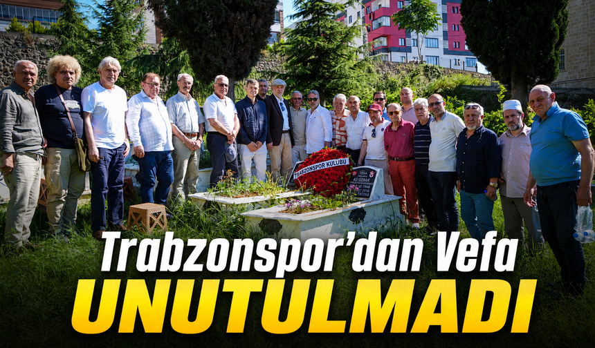 Trabzonspor’un Hafızası Ali Özbak İçin Kabri Başında Anlamlı Tören
