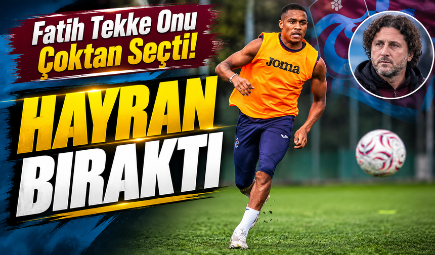 Fatih Tekke'nin Israrla İstediği Noah Saviolo Trabzonspor Kampının En Çok Konuşulan İsmi Oldu