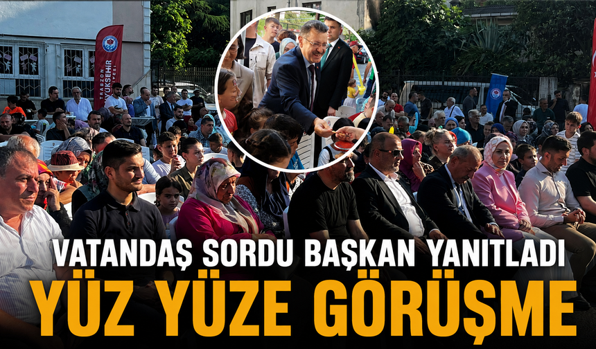 Trabzon Büyükşehir Belediye Başkanı Ahmet Metin Genç Vatandaşları Dinledi