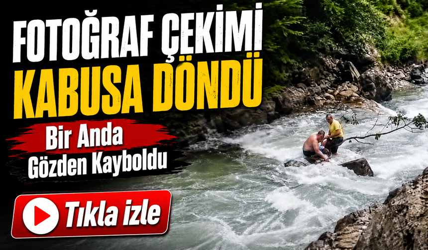 Trabzon Çaykara’da Fotoğraf Çekimi Kabusa Döndü: Derede Arama Başlatıldı