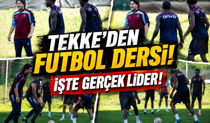 Trabzonspor Kampında Fatih Tekke Farkı! Oyuncularıyla Birlikte Sahaya İndi
