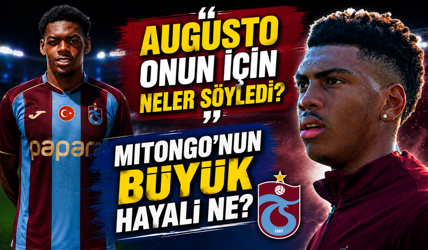 Trabzonspor'un Yeni Yıldızı Mitongo'dan Avrupa Hedefi! Felipe Augusto da Destek Verdi