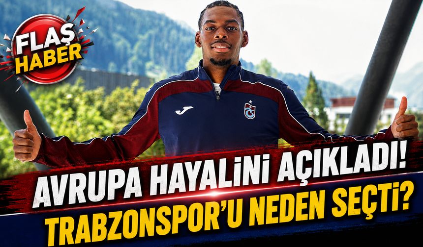 Trabzonspor'da Mitongo Dönemi Başladı! Genç Golcü Hedeflerini Tek Tek Sıraladı