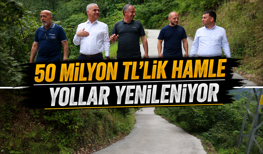 Yomra Belediyesi'nden Dev Ulaşım Yatırımı! Mahalle Yolları Betonlanıyor