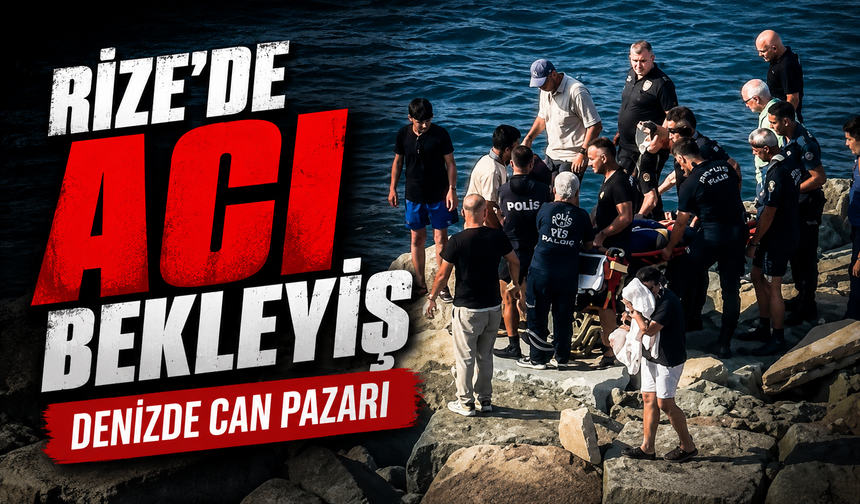 Rize Boğaz Mahallesi’nde Denize Giren Gençten Kahreden Haber