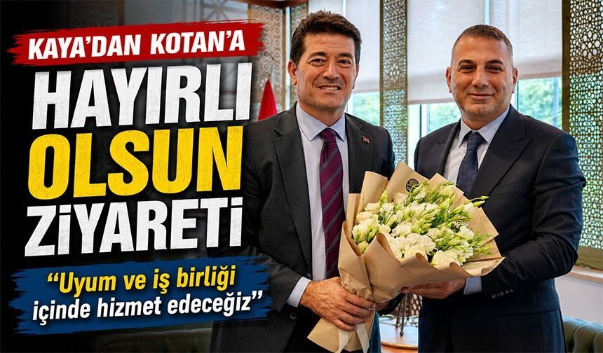 Başkan Ahmet Kaya’dan Ortahisar Kaymakamı Kotan’a Hayırlı Olsun Ziyareti