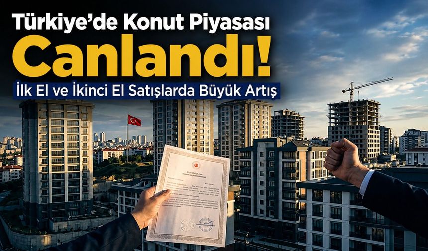 Türkiye’de Gayrimenkul Satışları Hızlandı: İlk El Konutlarda Yüzde Kaç Artış Var?