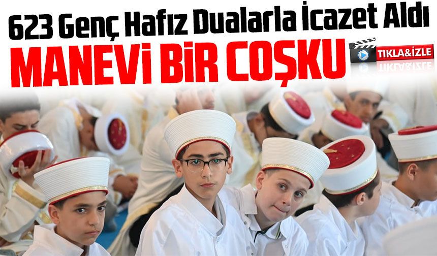 Trabzon'da 623 Genç Hafız Dualarla İcazet Aldı; Manevi Coşku