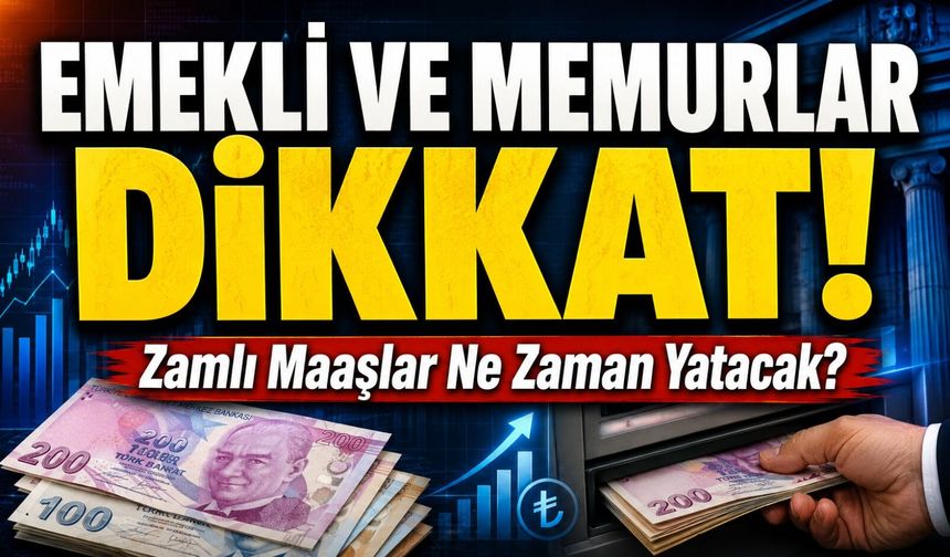 Emekli Ve Memurlar Dikkat!; Zamlı Maaşlar Ne Zaman Yatacak?