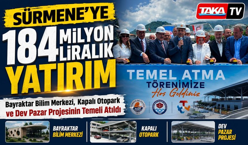 Sürmene’de Çifte Yatırımın Temeli Atıldı: Bilim Merkezi, Otopark ve Pazar Yeri Geliyor