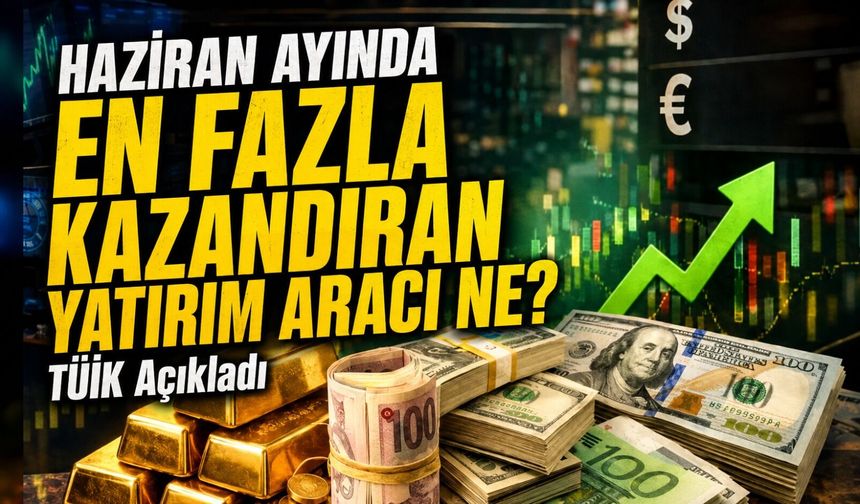 Haziran Ayında En Fazla Kazandıran Yatırım Aracı Belli Oldu; Tüik Açıkladı