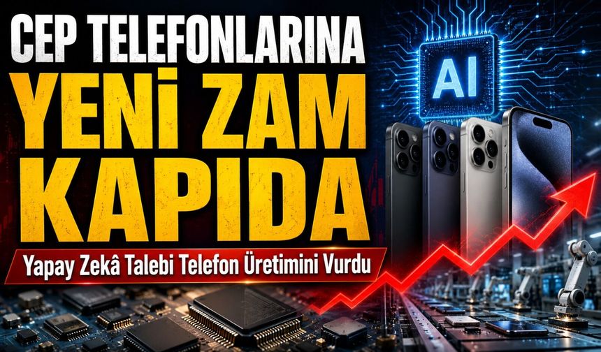 Cep Telefonlarına Yeni Zam Kapıda: Bellek Çipi Krizi Telefon Fiyatlarını Vurdu