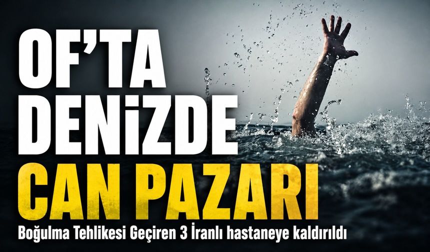 Trabzon’da Acı Olay: Denizde Zorlanan 3 Kişiden Biri Yaşamını Yitirdi