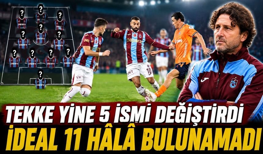 Trabzonspor’da kadro yine değişti: Tekke’den 5 kritik hamle