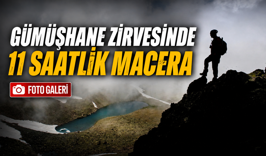 Gümüşhane’nin En Yüksek Noktasına Çıktılar, Buzul Gölünde Serinlediler