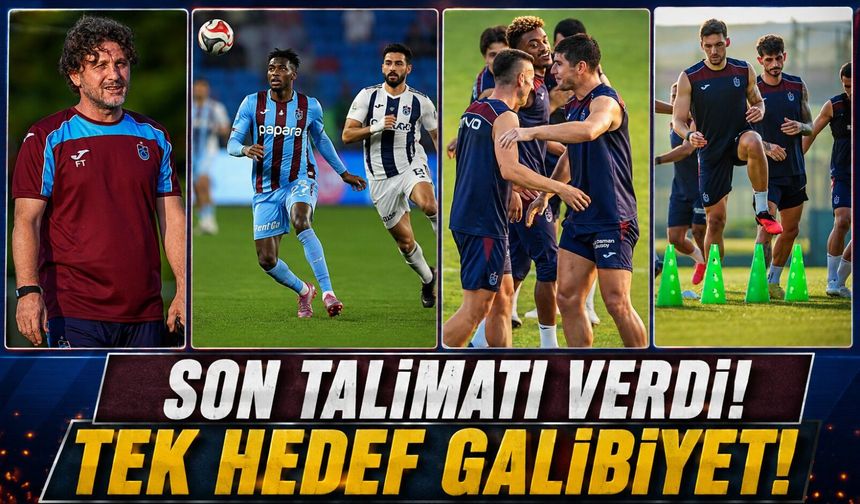 Trabzonspor İstanbul’a Zafer İçin Gidiyor: Fatih Tekke O Mesajı Verdi